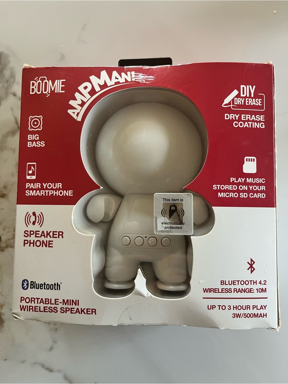 Ampman Portable Mini Wireless Speaker - White